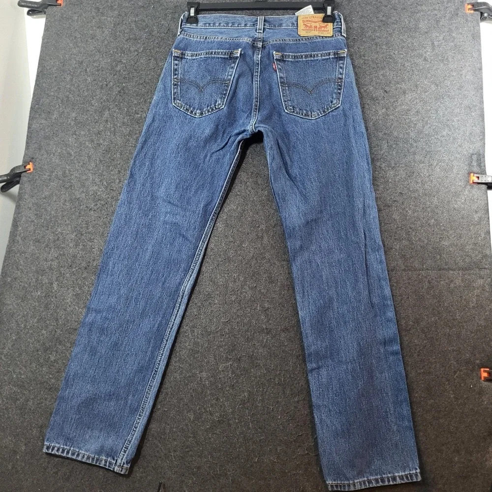 Levis 505 Regular Fit Straight Leg Jeans Mens 30x31 Blue Denim